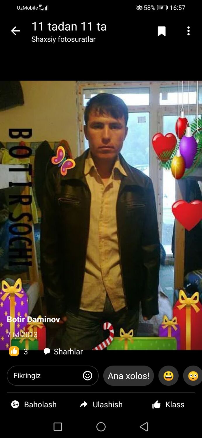 ���� 39552007 ������� Botir, 38 ���, ���� ���������� � ������